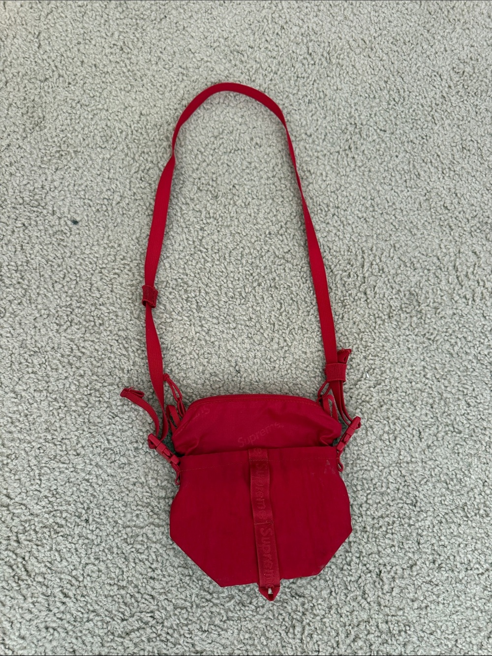 Supreme Red Crossbody Shoulder Bag